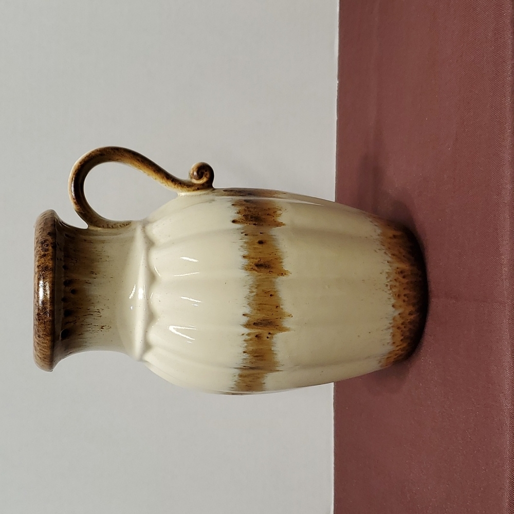 W. German pottery handled jug vase.